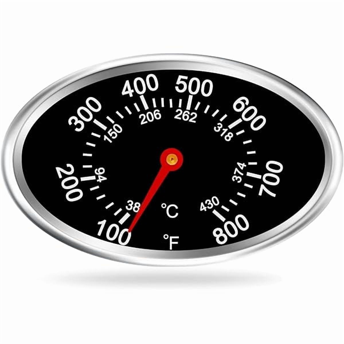ZLCGrill Lid Thermometer Heat Indicator Replacement Parts for Nexgrill 720-0830H, 720-0888, Grill Master 720-0697, 720-0737, Brinkmann 810-1455-S, 810-3821-S, 810-1456-S, BBQ Grill Temperature Gauge.