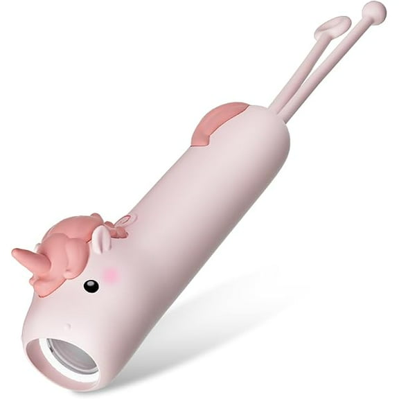 ZLCKids Flashlight Rechargeable, LED Flashlight for Boys & Girls, Unicorn Toys for Girls Age 4-6, Pink Unicorns Flashlights for School Kid for Camping & Outdoor Adventures, Birthday Gift, 1Pack