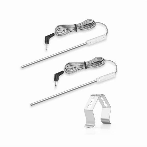 ZLCMeat Thermometer Probe Ambient Probe Replacement Probe for Thermopro TP20 TP25 TP-08 TP27 TP930 TP829 TP28 TP08 TP17 TP-16 TP910 TP07 TP17H TP06S TP09,Meat Temperature Probe 2-Piece Set