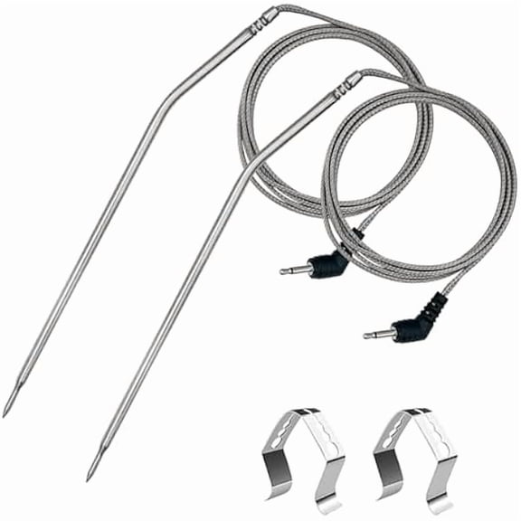 ZLCMeat Thermometer Probe Replacement for Thermopro Thermometers TP04, TP06, TP06S, TP07, TP07S, TP08, TP08S, TP09, TP09B, TP10, TP16, TP-16S, TP17, TP20, TP25, 2.5mm