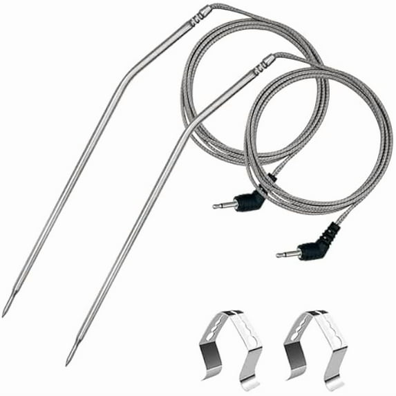 ZLCMeat Thermometer Probe Replacement for Thermopro Thermometers TP04, TP06, TP06S, TP07, TP07S, TP08, TP08S, TP09, TP09B, TP10, TP16, TP-16S, TP17, TP20, TP25, 2.5mm