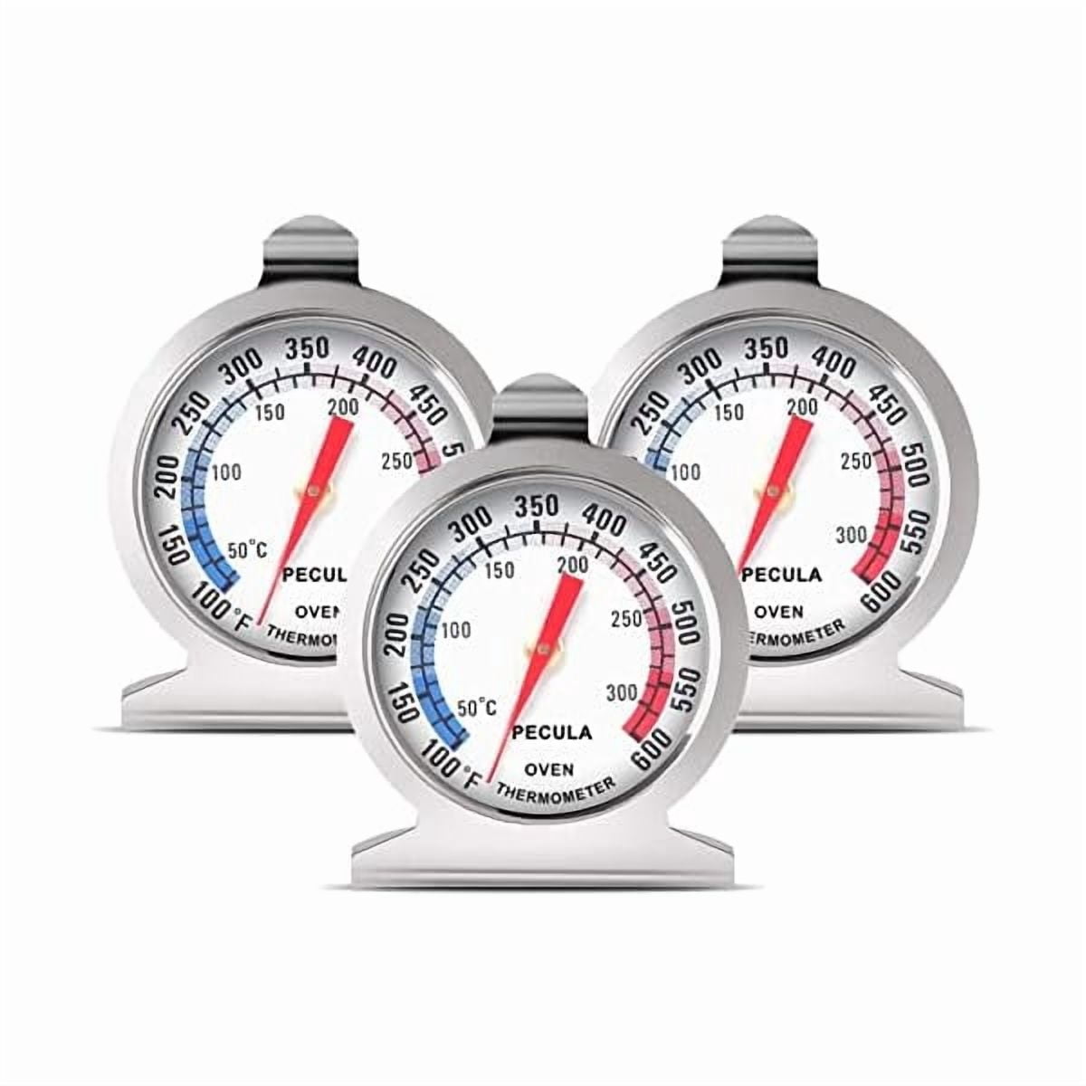 ZLCOven Thermometer 50-300°C/100-600°F, Oven Grill Fry Chef Smoker Thermometer Instant Read Stainless Steel Thermometer Kitchen Cooking Thermometer (3Pack)