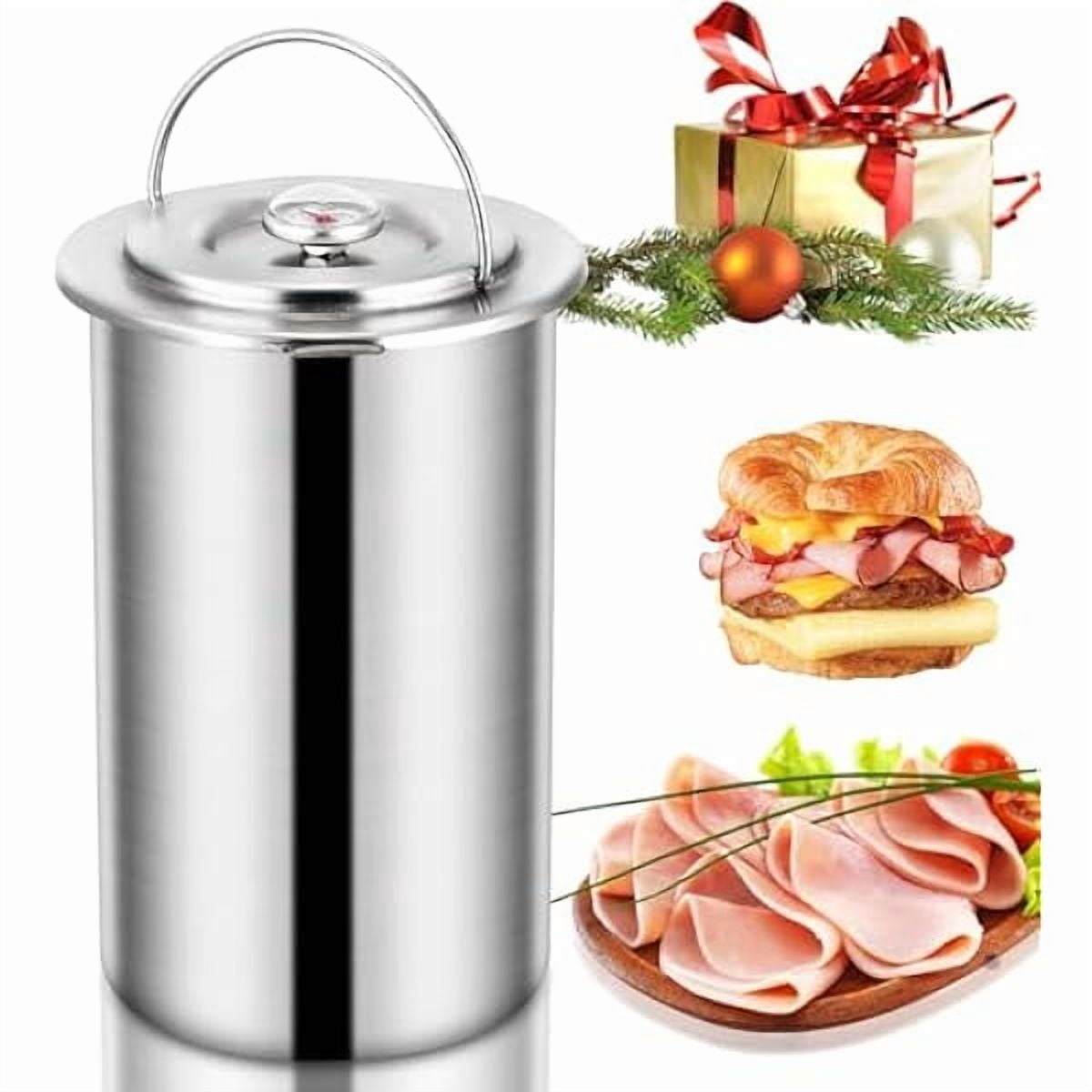ZLCPress Ham Maker, Stainless Steel Meat Press for Making Homemade Deli Meat With Thermometer