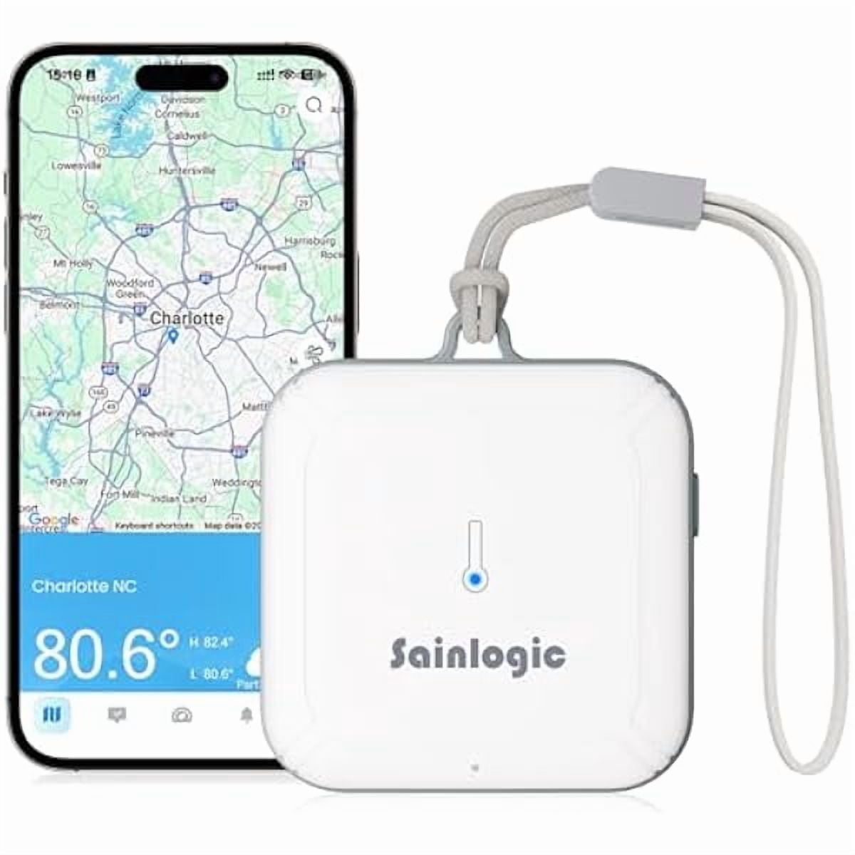 ZLCSainlogic Smart Portable Weather Station SA3 with 24H/7D Weather Forecast by Weatherseed® AI,WiFi Thermometer Hygrometer with APP/Email Alerts, 2-Year Data Storage（Only 2.4G）