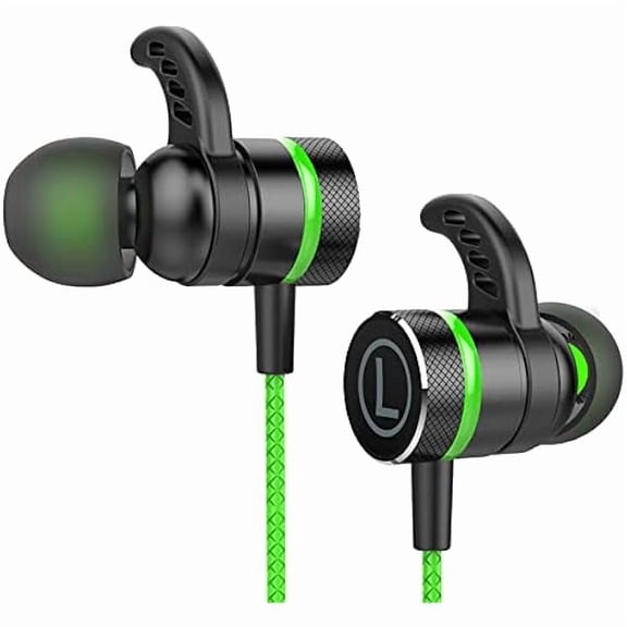 ZLCSoundmaster Pro V1 - Gaming Earphones with Dual Audio Drivers,in-Line Mic with Mute and Volume Control,Compatible with Xbox Series,Xbox One,Ps5,Ps4,Switch,Pc with 3.5mm