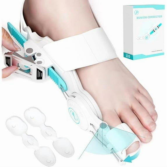 ZLCUpgraded Bunion Corrector for Women & Men, Orthopedic Bunions Correction with Non Slip Big Toe Separators, Adjustable Bunion Splint Suitable for Left/Right Feet Bunion Relief (1PCS)