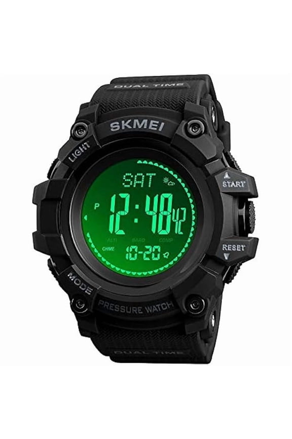 Watch Compass, Altimeter Barometer Thermometer Temperature, Pedometer, Military Army Waterproof Outdoors Sport Digital Watch for Men