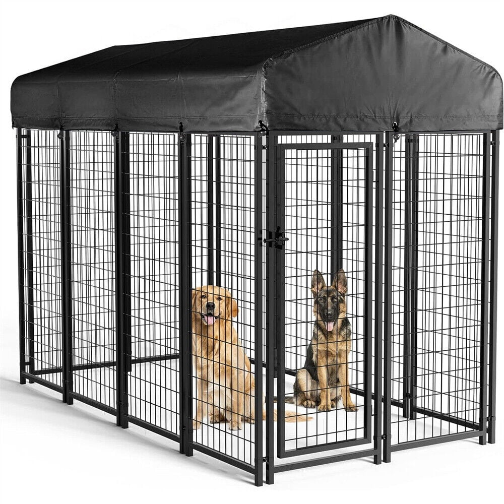 ZLERP Oversize Outdoor Pet Dog Run House Kennel - Shade Cage Enclosure ... - Jumbo Dog Enclosure