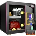 thumbnail image 1 of SYSENFO 1.5 Cuft Home Security Safe Box with Digital Keypad, Adjustable Shelf, Fireproof & Waterproof Bag, 1 of 12