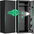 thumbnail image 1 of SYSENFO 12-15 Gun Cabinet, Quick Access Long Gun Safe for Home Rifles and Pistols, Large Unassembled Rifle Safe with Removable Shelves, Digital Keypad, Pegboard, 1 of 8