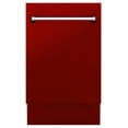 thumbnail image 1 of 18" Top Control Tall Tub Dishwasher in Red Gloss with Stainless Steel Tub and 3rd Rack (DWV-RG-18), 1 of 5