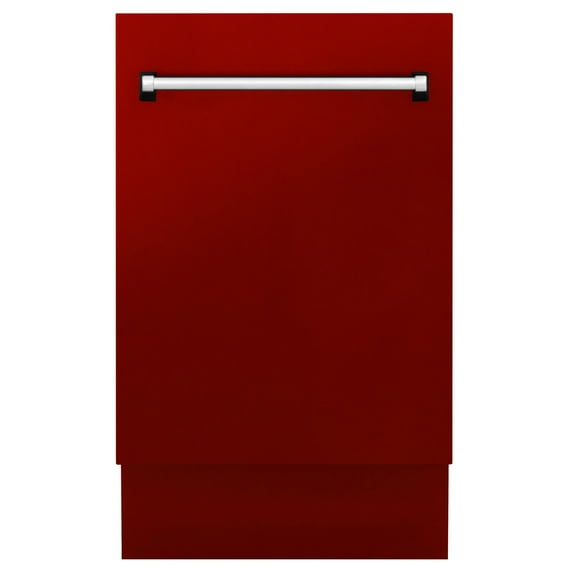 18" Top Control Tall Tub Dishwasher in Red Gloss with Stainless Steel Tub and 3rd Rack (DWV-RG-18)