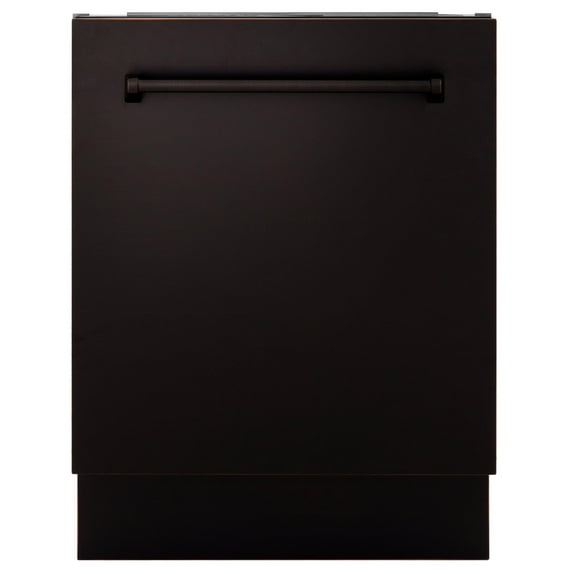 24" Top Control Tall Tub Dishwasher in Oil Rubbed Bronze with Stainless Steel Tub and 3rd Rack (DWV-ORB-24)