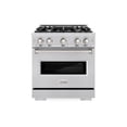 thumbnail image 1 of ZLINE 30 in. 4.2 cu. ft. Classic Dual Fuel Range with 4 Burner Gas Cooktop and Electric Convection Oven in Stainless Steel (CDR30), 1 of 2