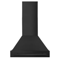 ZLINE 30" Black Stainless Steel Range Hood with Black Stainless Steel Handle (BS655-30-BS)