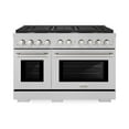 thumbnail image 1 of ZLINE 30 in. 4.2 cu. ft. Paramount Dual Fuel Range with 4 Burner Gas Cooktop and Electric Convection Oven in DuraSnow Stainless Steel (SDRS-30), 1 of 2