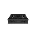 thumbnail image 1 of ZLINE 30 in. Paramount Gas Rangetop with 4 Burners and Porcelain Cooktop in Black Stainless Steel (SRTB-30), 1 of 2