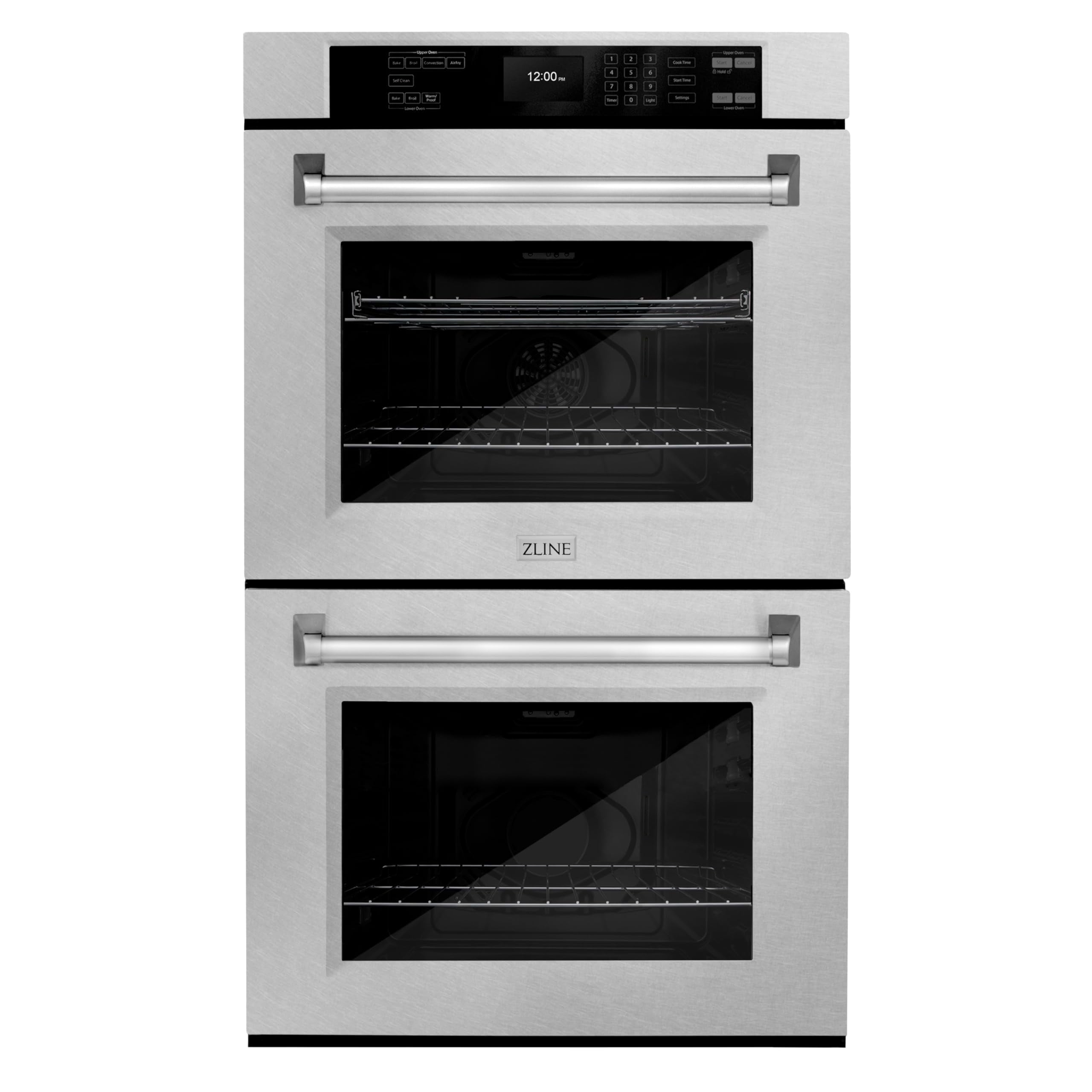 ZLINE 30 in. Professional Convection Double Wall Oven with Air Fry and Self Clean in DuraSnow Stainless Steel (WADS-30)