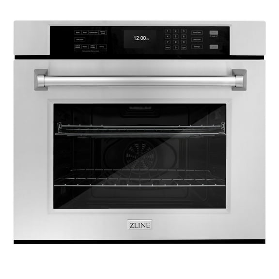 ZLINE 30 in. Professional Convection Single Wall Oven with Air Fry and Self Clean in Stainless Steel (WAS-30)