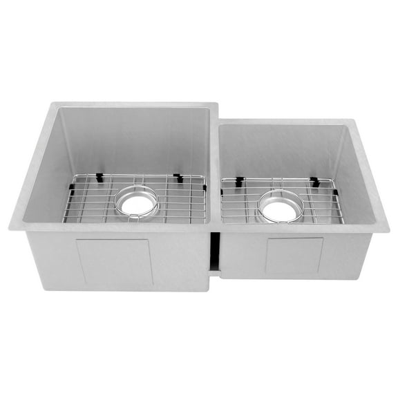 ZLINE 32 in. Under Mount Sink in DuraSnow Stainless Steel (Double Bowl) (SRDR-32S)