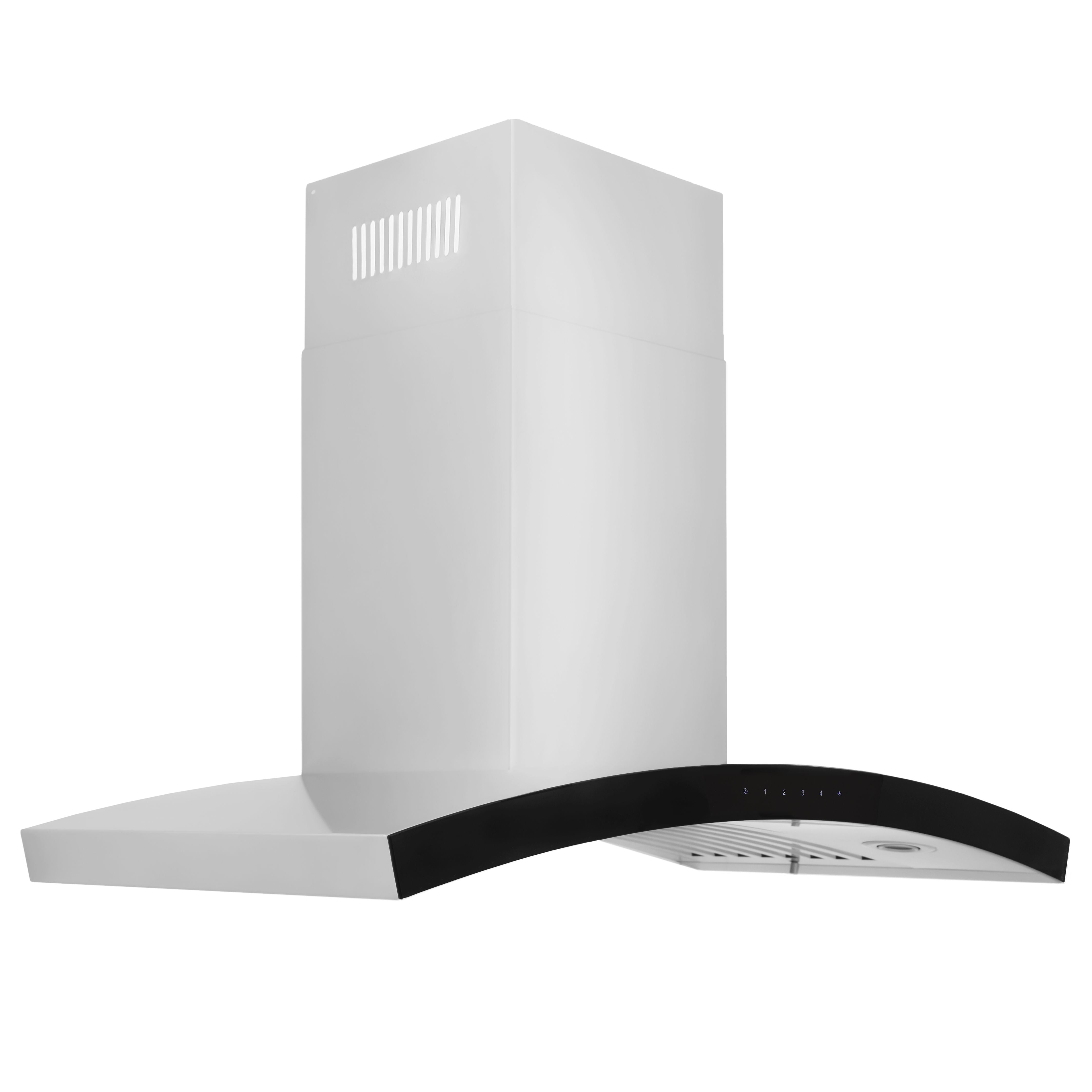 36" Stainless Steel Convertible Wall Mount Range Hood with Charcoal Filter