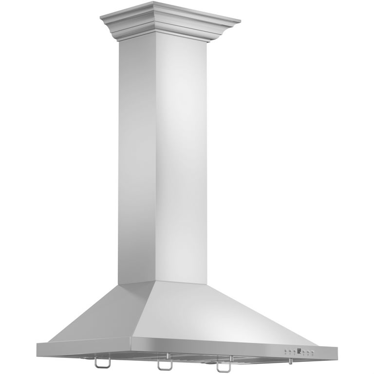 ZLINE KBCRN 36 Wall Mount Range Hood in Stainless Steel with Crown Molding