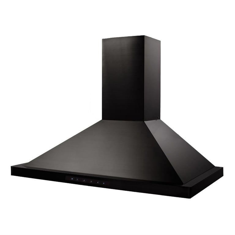 ZLINE 42 in. Wall Mount Range Hood in Black Stainless Steel BSKBN 42
