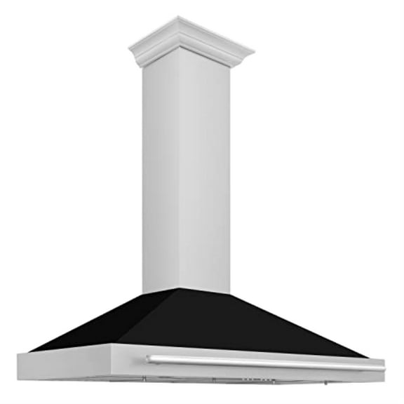 ZLINE 48 Stainless Steel Range Hood with Black Matte Shell (KB4STX-BG-48)