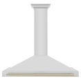 thumbnail image 1 of ZLINE 48 in. Autograph Edition Stainless Steel Range Hood with Stainless Steel Shell and Accents (KB4STZ-48), 1 of 5
