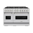 thumbnail image 1 of ZLINE 48 in. 6.7 cu. ft. Classic Double Oven Gas Range with 8 Burner Cooktop in Stainless Steel (CGR48), 1 of 2