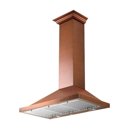 ZLINE - Designer Copper 48" Externally Vented Range Hood - Baked Copper