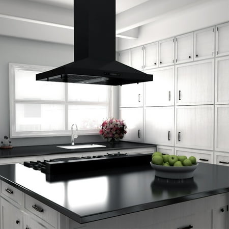 ZLINE - Professional 48" Gas Cooktop with 7 Burners - Black Stainless Steel
