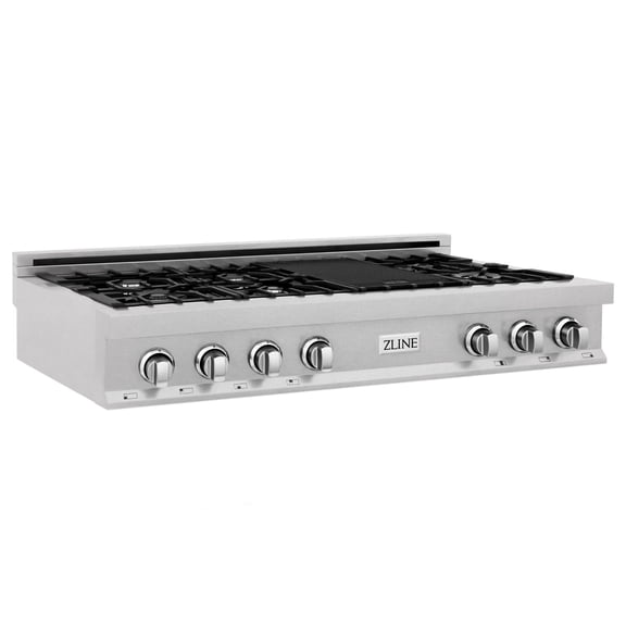 ZLine RTS48 48 In. Porcelain Rangetop In With 7 Gas Burners