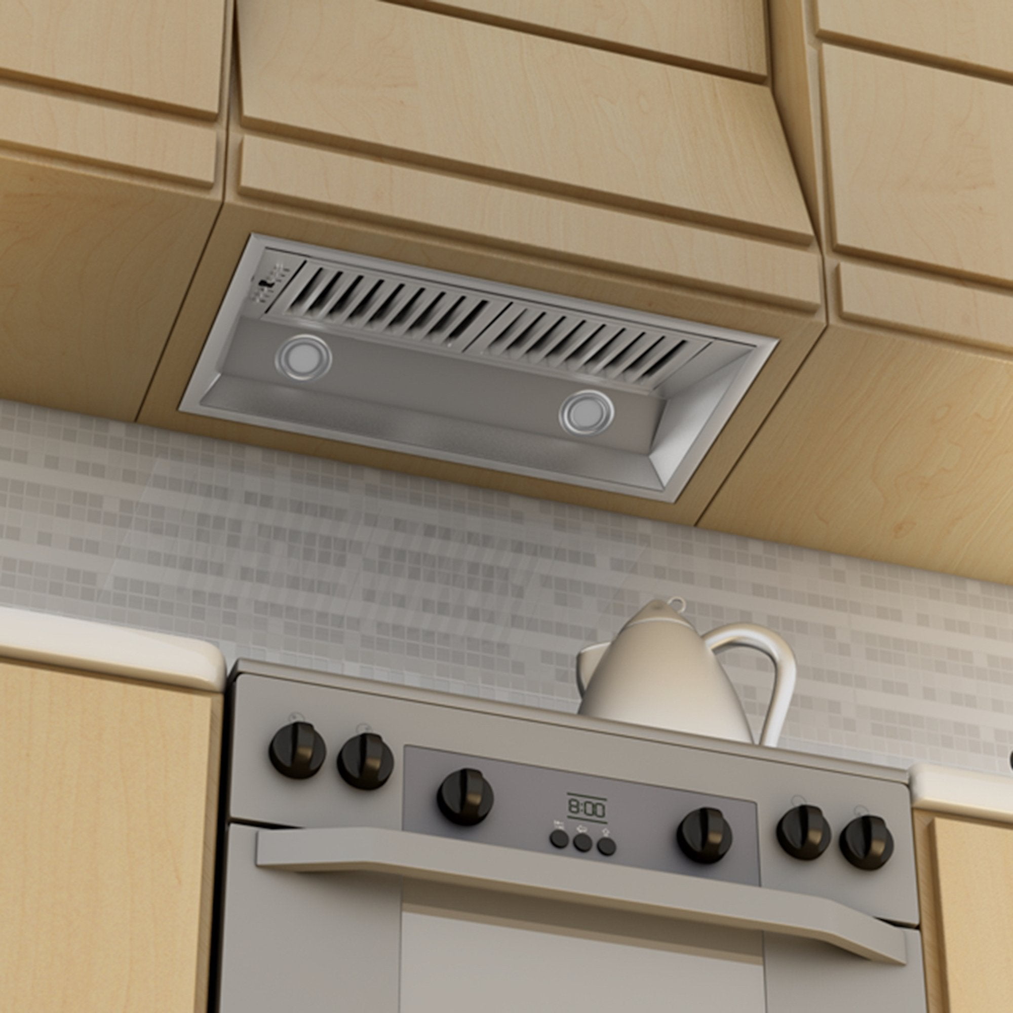 34" Stainless Steel Wall Mount Range Hood Insert