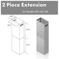 thumbnail image 1 of ZLINE 71 in. Stainless Steel Extended Chimney (2PCEXT-681i-42/48), 1 of 3