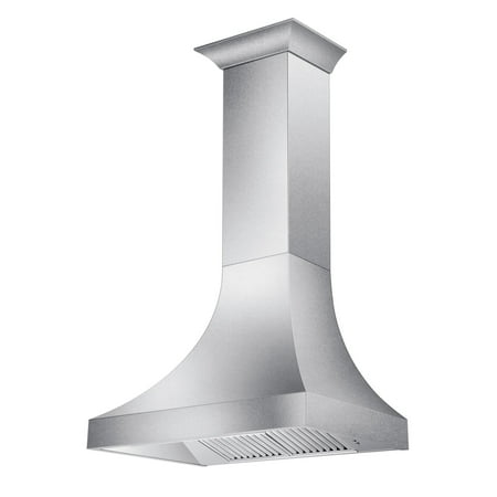 ZLINE - Designer Copper 48" Externally Vented Range Hood - Snow Stainless
