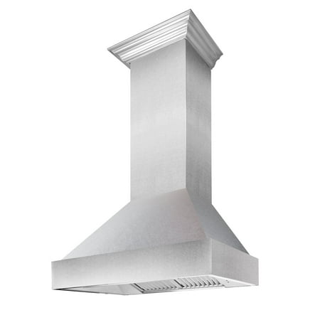 ZLINE - 30" DuraSnow® Stainless Steel Range Hood with DuraSnow® Shell (8654SN-30) - Silver
