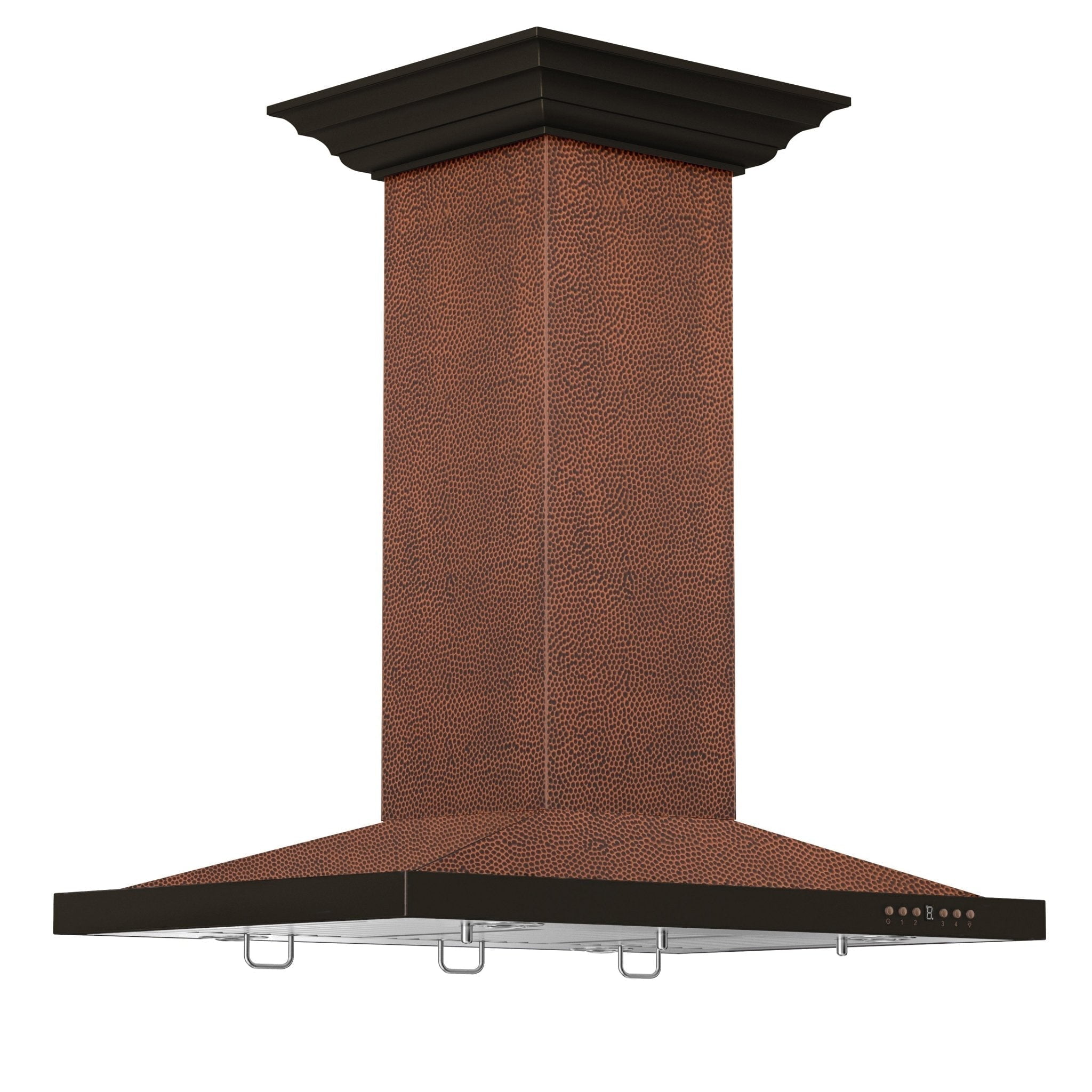 ZLINE 36 in. Designer Series Hand Hammered Copper Island Mount Range Hood (8GL2Hi-36)