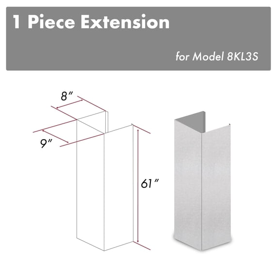 ZLINE KITCHEN AND BATH 8KL3SE hood accessories
