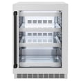 thumbnail image 1 of ZLINE Autograph Edition 24 in. Touchstone 151 Can Beverage Fridge With DuraSnow Stainless Steel Glass Door And Matte Black Handle (RBSOZ-SN-24-MB), 1 of 2