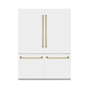 ZLINE Autograph Edition Refrigerator, White Matte & Gold