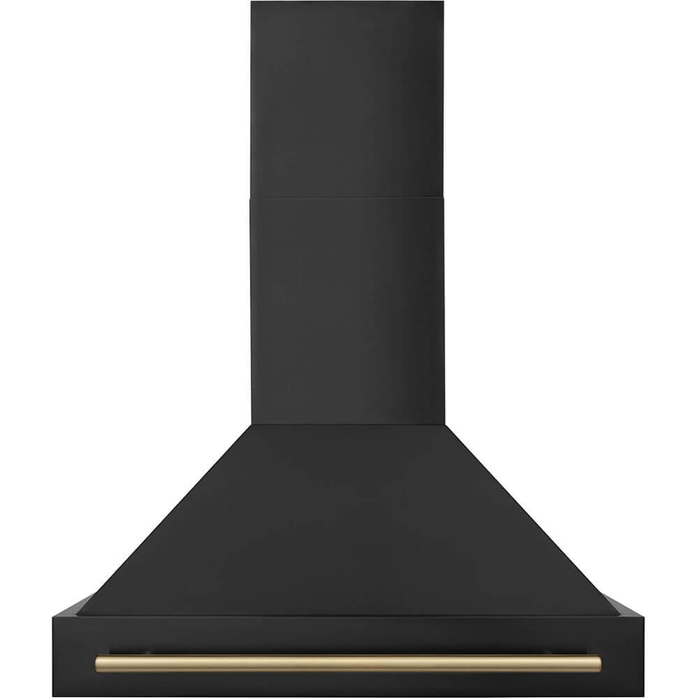 ZLINE BS655Z36CB 36 inch Autograph Edition Wall Mount Range Hood - Black Stainless/Champagne Bronze