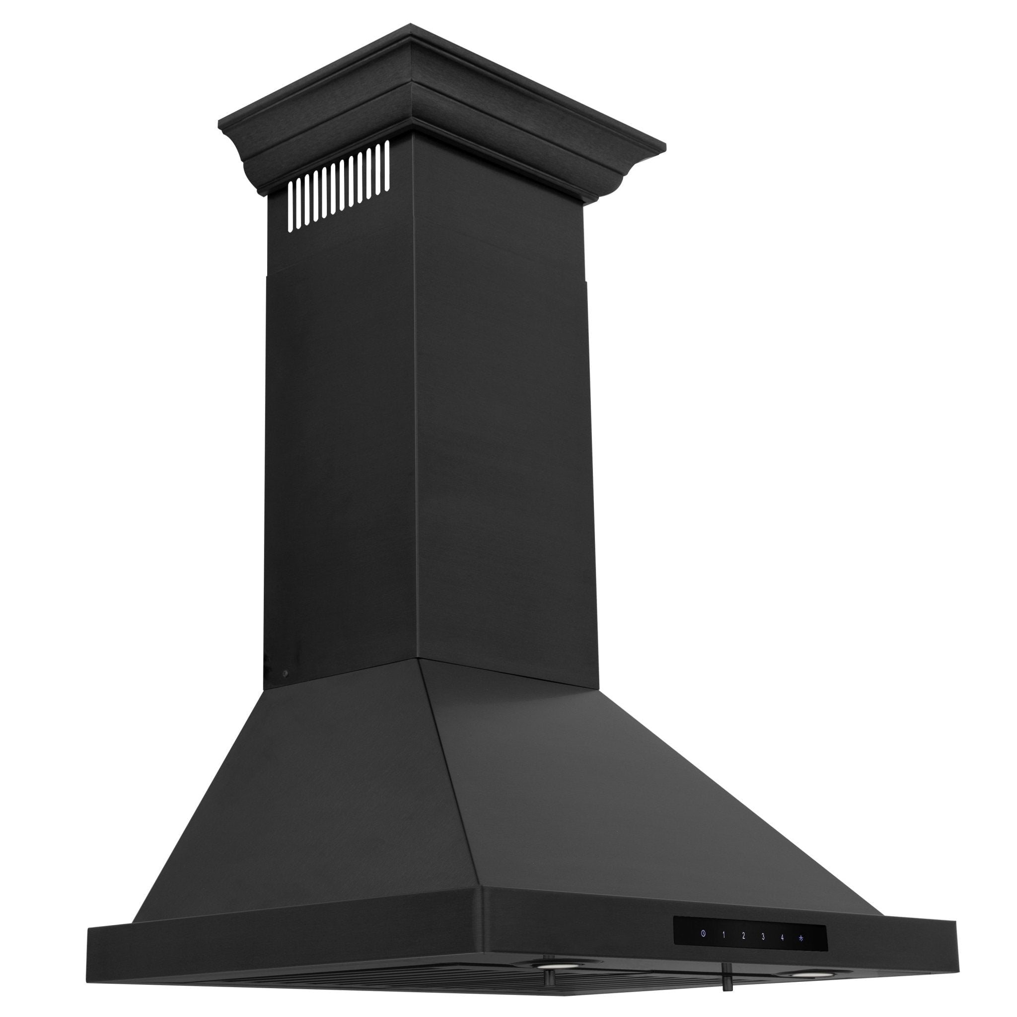 24" Black Stainless Steel Convertible Wall Mount Range Hood