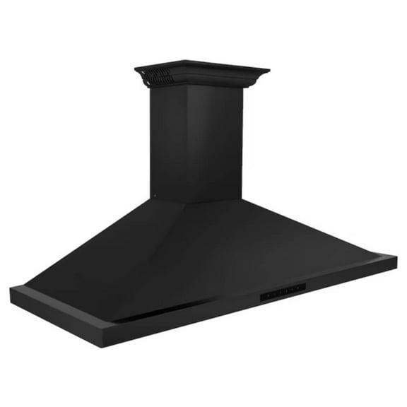 ZLINE BSKBNCRNBT42 42 inch Black Stainless Steel Wall Mount Chimney Range Hood