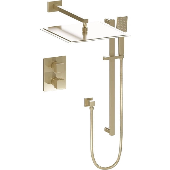 ZLINE Crystal Bay Thermostatic Shower System with color options (CBY-SHS-T2)