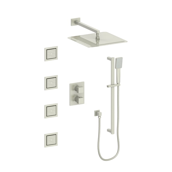 ZLINE Crystal Bay Thermostatic Shower System with Body Jets in Chrome (CBY-SHS-T3-CH)