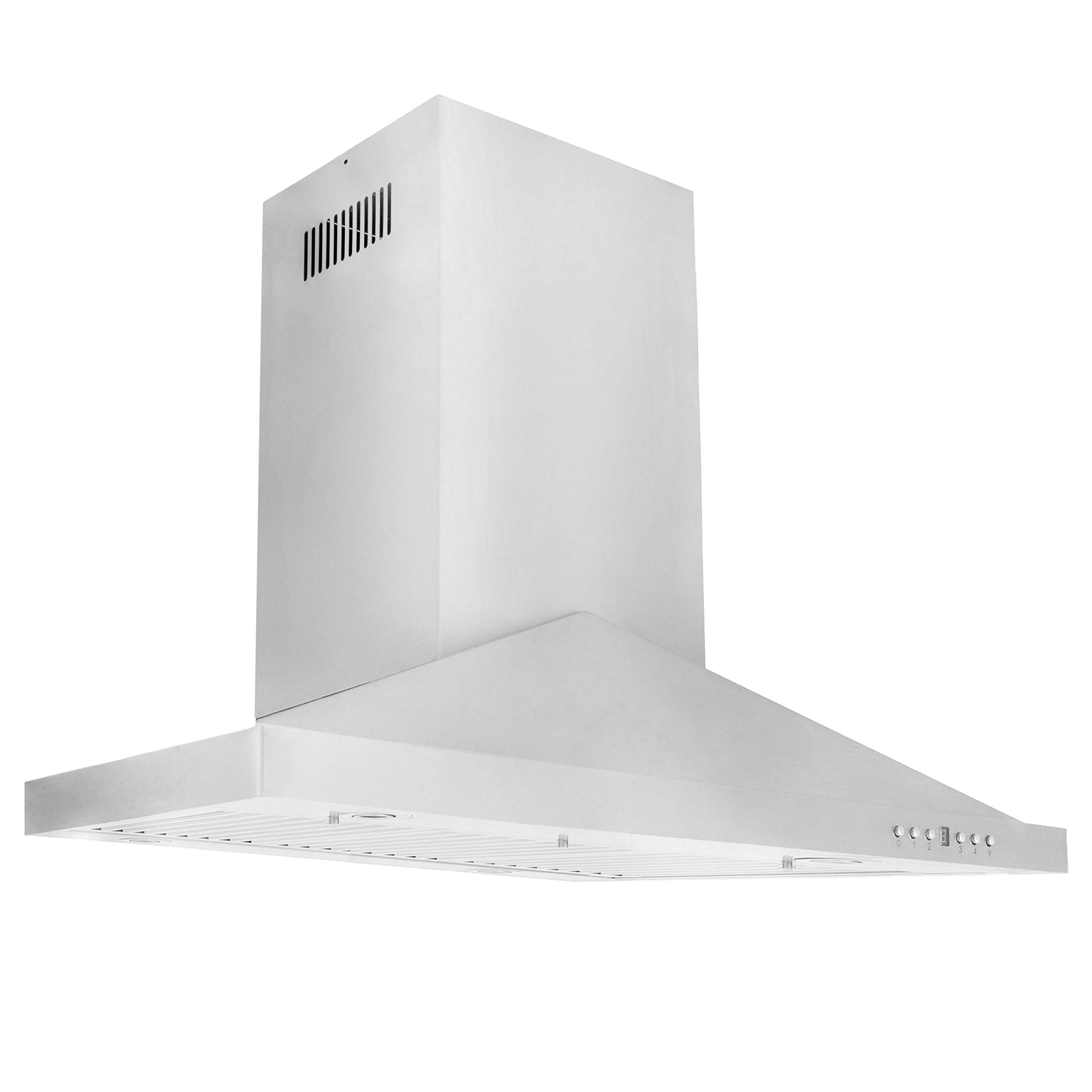 36'' Brushed Stainless Steel Convertible Island Range Hood