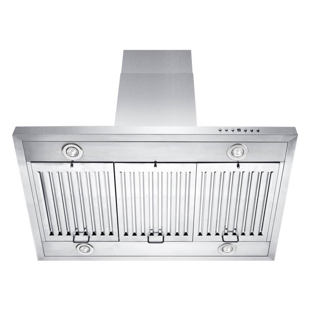30-Inch Stainless Steel Convertible Island Range Hood