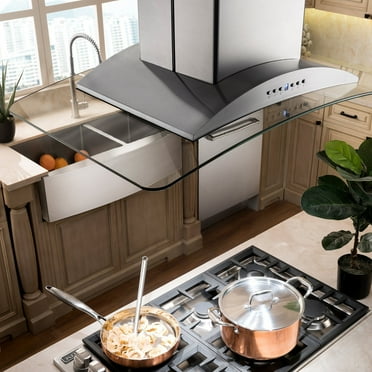 ZLINE 36 in. Island Mount Range Hood in Stainless Steel & Glass (GL9i-36)