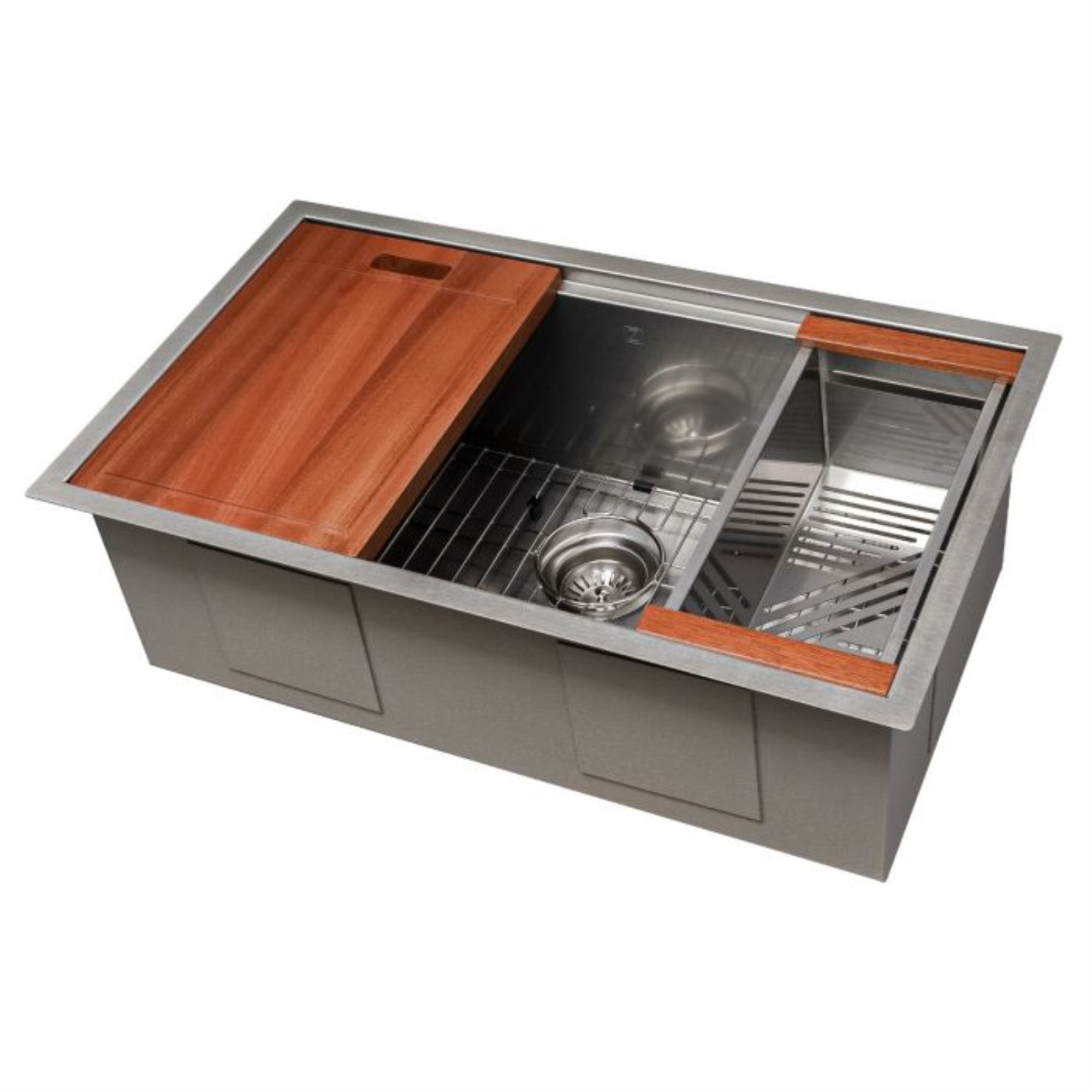 ZLINE 30" DuraSnow Stainless Steel Undermount Single Bowl Sink with Accessories